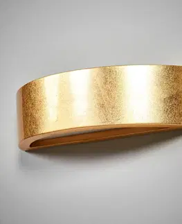 Nástenné svietidlá Lindby Jasin nástenné svietidlo so zlatým povrchom