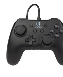 Príslušenstvo k herným konzolám Káblový ovládač PowerA pre Nintendo Switch, Matte Black 1511370-01