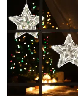 Vianočné dekorácie  LED Vianočná dekorácia do okna 35xLED/3xAA teplá biela 