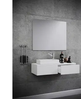 Kúpeľňové zostavy Skrinka Do Kúpeľne S Umývadlom A Zrkadlom Š: 85 Cm