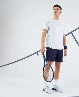 bedminton Pánske tenisové šortky Essential+ tmavomodré