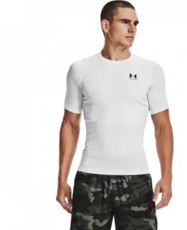 Funkčné oblečenie Under Armour Kompresné tričko HG Armour Comp SS White  XL