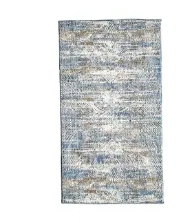 Moderné koberce Viskózový koberec Pera 1.2/1.65 EP99C Modry