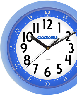 Hodiny Nástenné detské hodiny CLOCKODILE CCS2010, modré 25cm