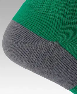 ponožky Detské vrúbkované futbalové podkolienky Viralto Club zelené
