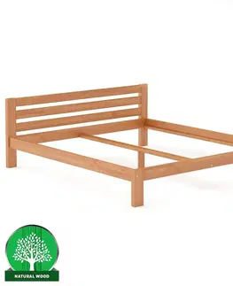 Drevené postele Posteľ borovica LK105–200x200 jelša