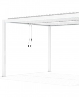 Slnečníky a pergoly Luxe pergola biela 3x4 m