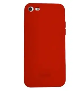 Puzdrá na mobilné telefóny Silikónový zadný kryt Devia Nature Series pre Apple iPhone SE 2020/2022, červená 6938595339882