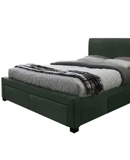 Dvojlôžkové postele Posteľ Modena 3 160 zelená