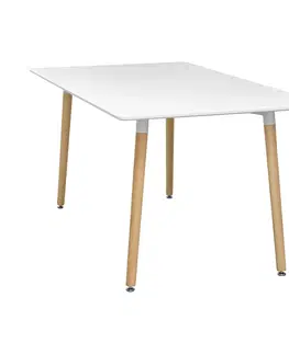 Jedálenské stoly Jedálenský stôl 140x90 UNO biely