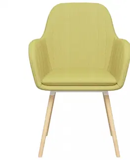 Jedálenské stoličky a kreslá Jedálenská stolička 4 ks látka / bukové drevo Dekorhome Čierna