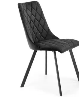 Čalúnené stoličky Stolička W164 čierna