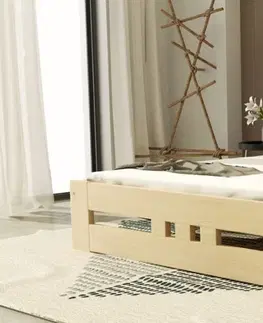 Jednolôžkové postele Dolmar Drevená posteľ ROMA Prevedenie: 90 x 200 cm