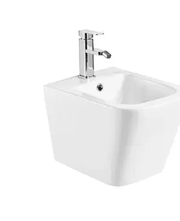 Kúpeľňa MEREO - Bidet závesný kapotovaný, 485x345x330, keramický, biely VSD83B