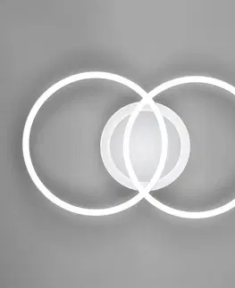 Stropné svietidlá Reality Leuchten Stropné LED svetlo Venida kruhový dizajn, chróm