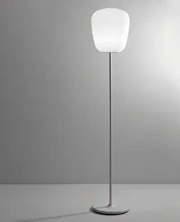 Stojacie lampy Fabbian Fabbian Lumi Baka sklenená stojaca lampa Ø 33 cm