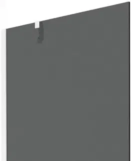Sprchové dvere MEXEN/S - Next vaňová zástena FIX 80 x 150 cm, grafit, biela 895-080-000-00-40-20