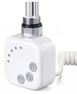 Kúpeľňa HOPA - Vykurovacia tyč BURG s termostatom - Farba vykurovacej tyče - Biela, Typ pripojenia - Krútený kábel, Výkon vykurovacej tyče - 800 W RDOHT280006