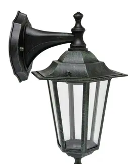 Svietidlá Vonkajšia nástenná lampa Ecolite Z6102-PAT patina