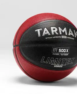 basketbal Basketbalová lopta BT500 Grip LTD veľkosť 7 čierno-červená