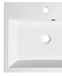 Kúpeľňa SAPHO - ORINOKO umývadlo 50x42cm, liaty mramor, biela OR050