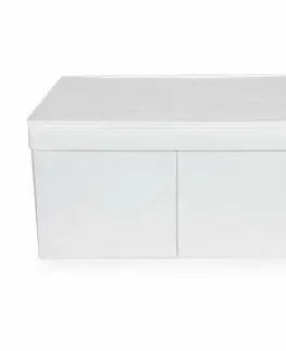 Úložné boxy Compactor Skladacia úložná kartónová krabica Wos, 40 x 50 x 25 cm, biela