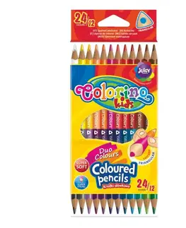 Hračky PATIO - Colorino pastelky dvojfarebné 24 farieb