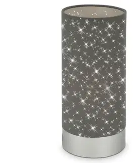 Lampy Briloner Briloner 7028-014 - Stolná lampa STARRY SKY 1xE14/25W/230V šedá 