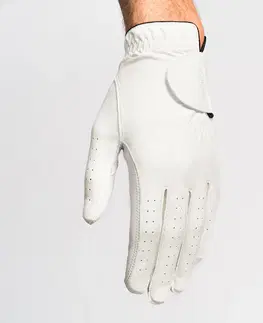 rukavice Pánska golfová rukavica 500 pre pravákov biela