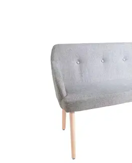 Lavice do jedálne LuxD Dizajnová lavica Sweden svetlo sivá