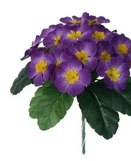 Kvety Umelá kvetina Prvosienka fialová, 24 cm