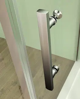 Sprchovacie kúty H K - Štvorcový sprchovací kút MELODY A1 90 cm s jednokrídlovými dverami vrátane sprchovej vaničky z liateho mramoru SE-MELODYA190 / SE-ROCKY-90sq