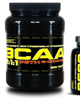 BCAA BCAA 5000 + BCAA 2:1:1 Zadarmo od Best Nutrition 250 tbl. + 120 kaps.