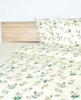 Posteľná bielizeň Súprava 1+1 posteľnej bavlnenej obliečky, Sedmokrásky