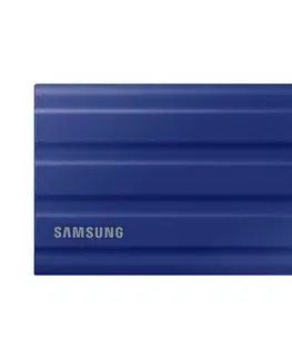 Pevné disky externé Samsung SSD disk T7 Shield, 1 TB, USB 3.2, modrá MU-PE1T0REU