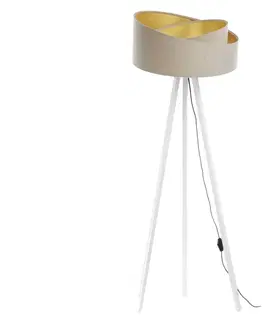Lampy  Stojacia lampa GALAXY 1xE27/60W/230V béžová/biela 