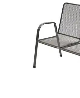 Lavica z kovu a hliníka DEOKORK Kovová stolička Sága dvojitá (dubl)