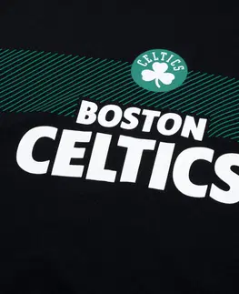 basketbal Pánske spodné tričko NBA Celtics s dlhým rukávom čierne
