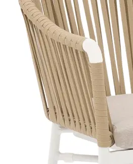 Stoličky Jacky jedálenská stolička béžovo-biela