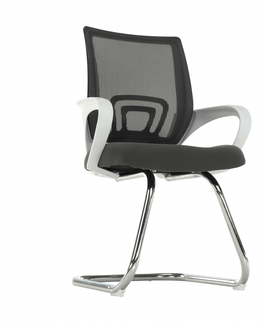 Konferenčné stoličky KONDELA Sanaz Typ 3 konferenčná stolička sivá / biela