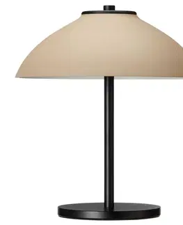 Stolové lampy Belid Stolná lampa Vali, výška 25,8 cm, čierna/béžová