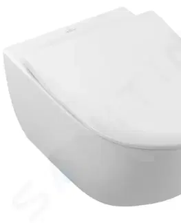 Záchody VILLEROY & BOCH - Subway 2.0 Závesné WC s WC doskou SoftClosing, DirectFlush, alpská biela 5614R201