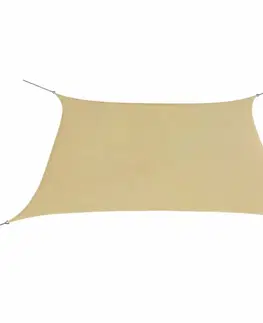 Stínící textilie Plachta proti slnku oxfordská látka štvorcová 2x2 m Béžová