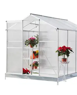 Záhradné skleníky Záhradný skleník, polykarbonát, 190x253x219cm, KACEN TYP 3