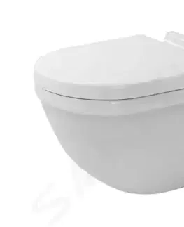 Záchody DURAVIT - Starck 3 Závesné WC, s HygieneGlaze, biela 2225092000