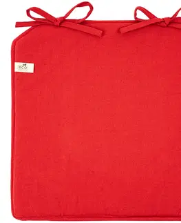 Záhradné slnečníky a doplnky Home Elements Sedák Káro červenosivá, 40 x 40 cm