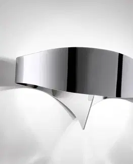 Nástenné svietidlá Selène Nástenné LED svietidlo Scudo vo vzhľade chrómu