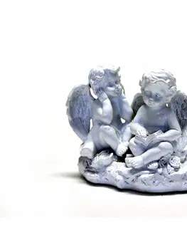 Sošky, figurky-anjeli Anjel pár svietnik 10,5cm