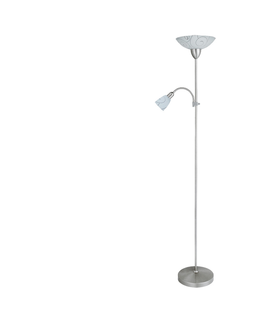 Lampy Rabalux 4091 - Stojaca lampa HARMONY LUX 1xE27/100W + 1xE14/40W
