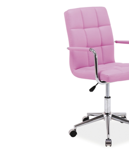 Kancelárske stoličky Signal Kancelárska stolička Q-022 ružová